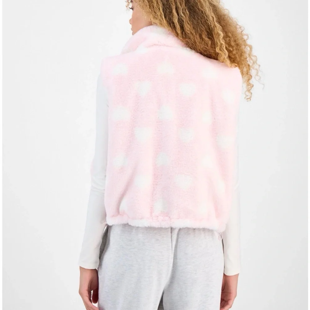 Sincerely Jules Pink Tie-Dye Sherpa Vest - Picture 3 of 7